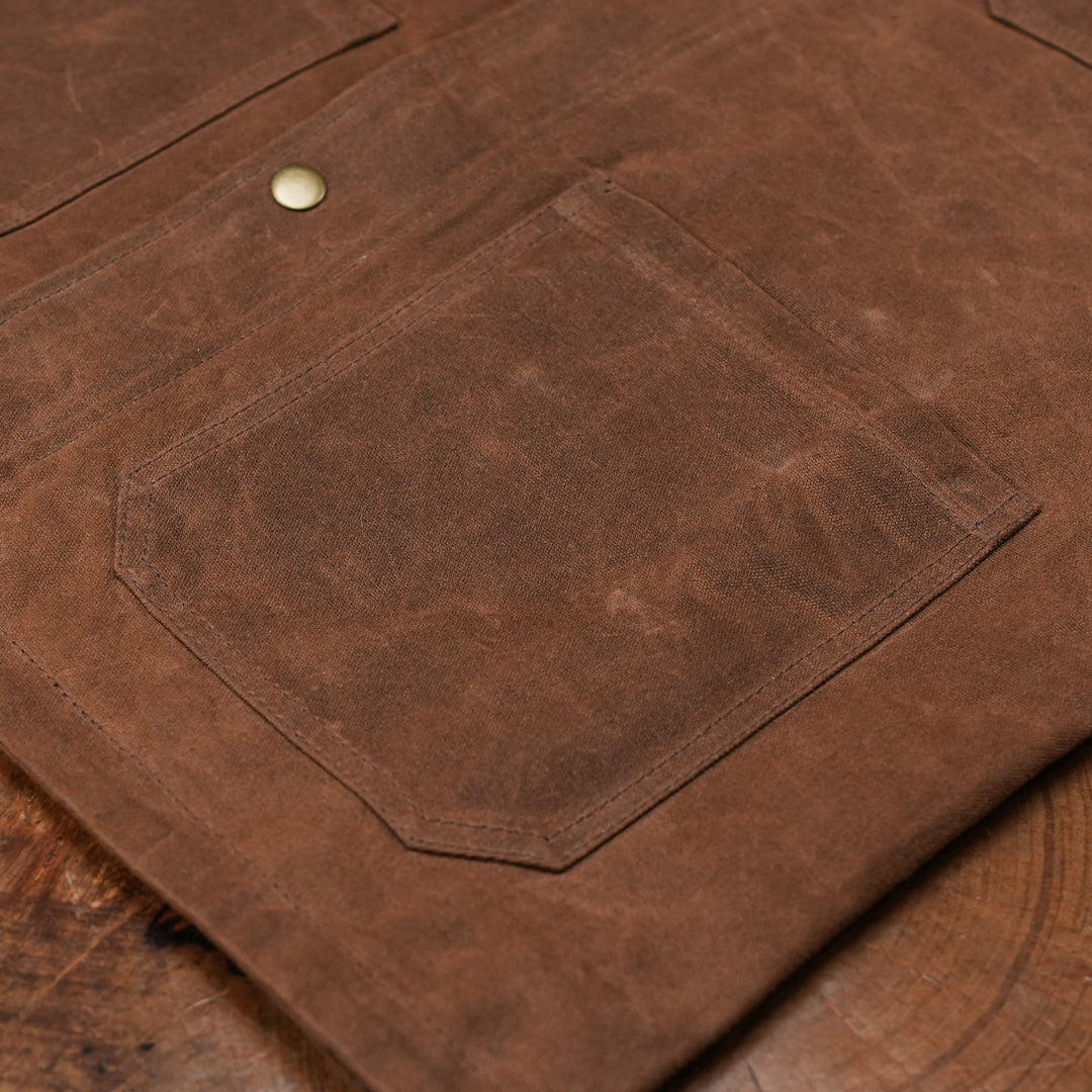 Cabin Jacket Bear Brown 12 Oz Hard Waxed Canvas