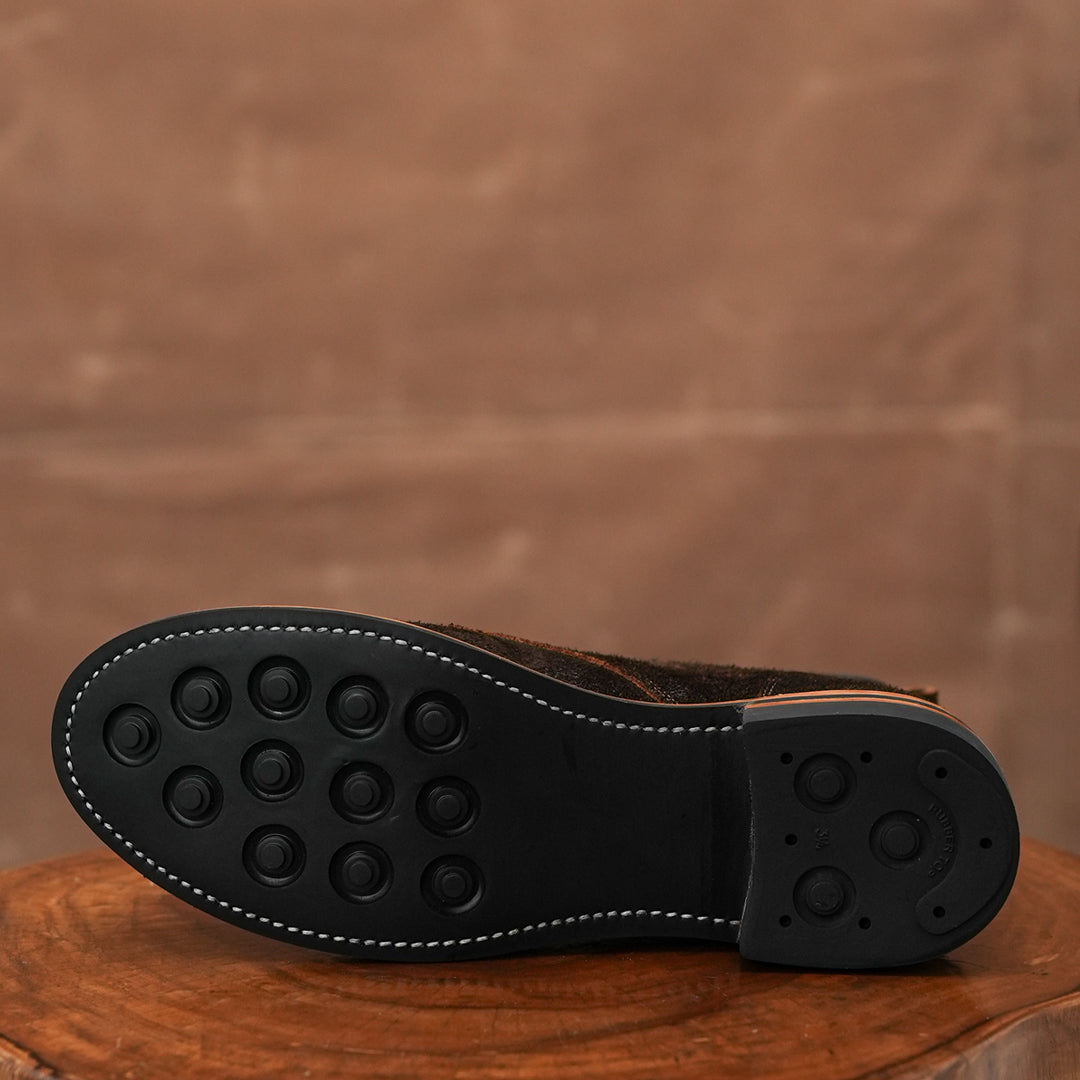 Grizzly Brown Full Grain  Water Buffalo Roughout (Leather Option )