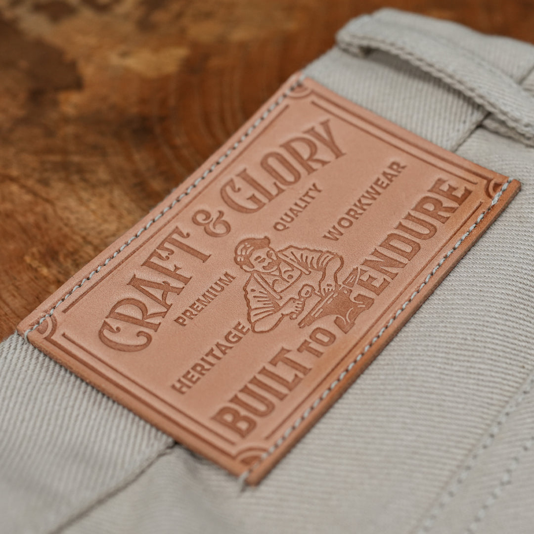 Five Pocket Arctic Wolf 12 Oz Cotton Twill Pants For Men (True Straight)