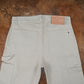 Double Knee Carpenter Arctic Wolf 12 Oz Cotton Twill Pants For Men (True Straight)