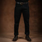 Five Pocket Double Black 14 Oz Selvedge Denim For Men (Slim Straight)