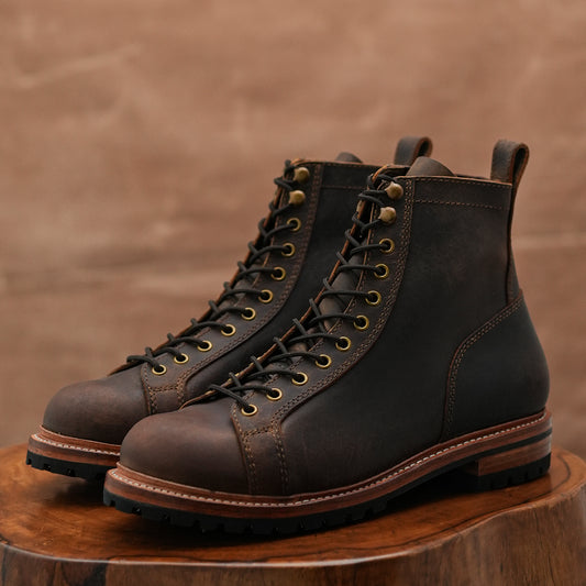 Monkey Explorer Boots 6" (Vintage Brown) Goodyear Welted