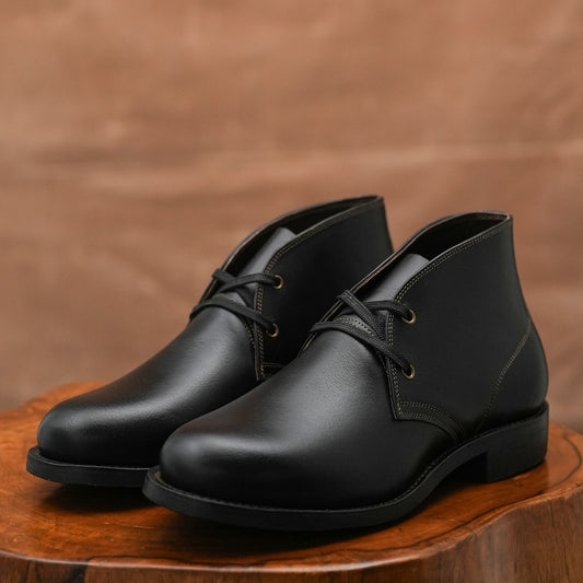 Hampton Desert Boot (Raven Black) Goodyear Welted STC