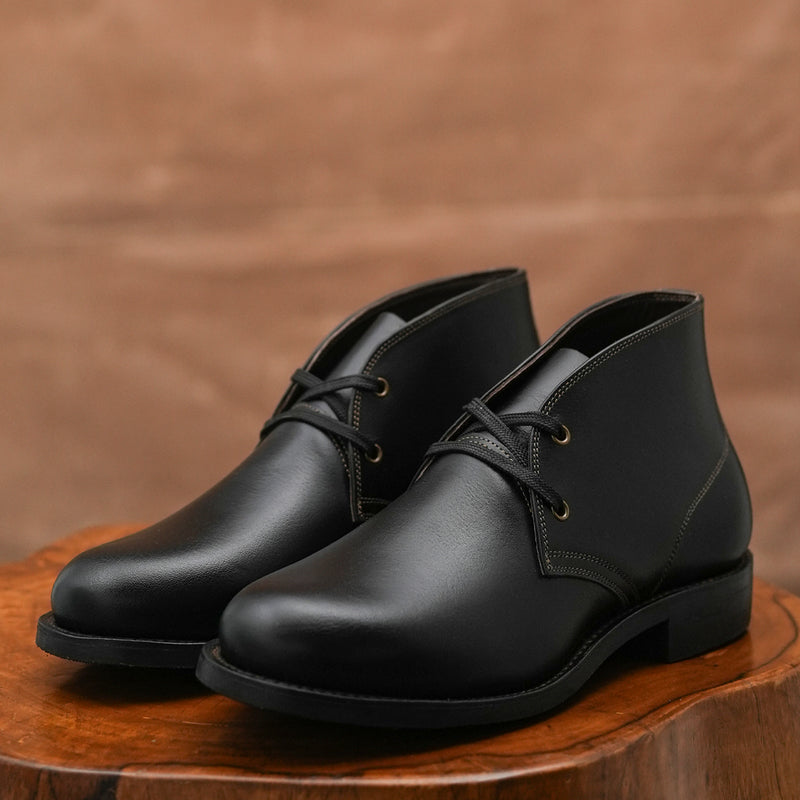 Hampton Desert Boot (Raven Black) Goodyear Welted STC