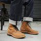 M-43 Boots 6" (Wheat Roughout) Goodyear Welted