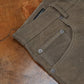 Five Pocket Field Tan 12 Oz Hard Waxed Canvas Pants For Men (True Straight)