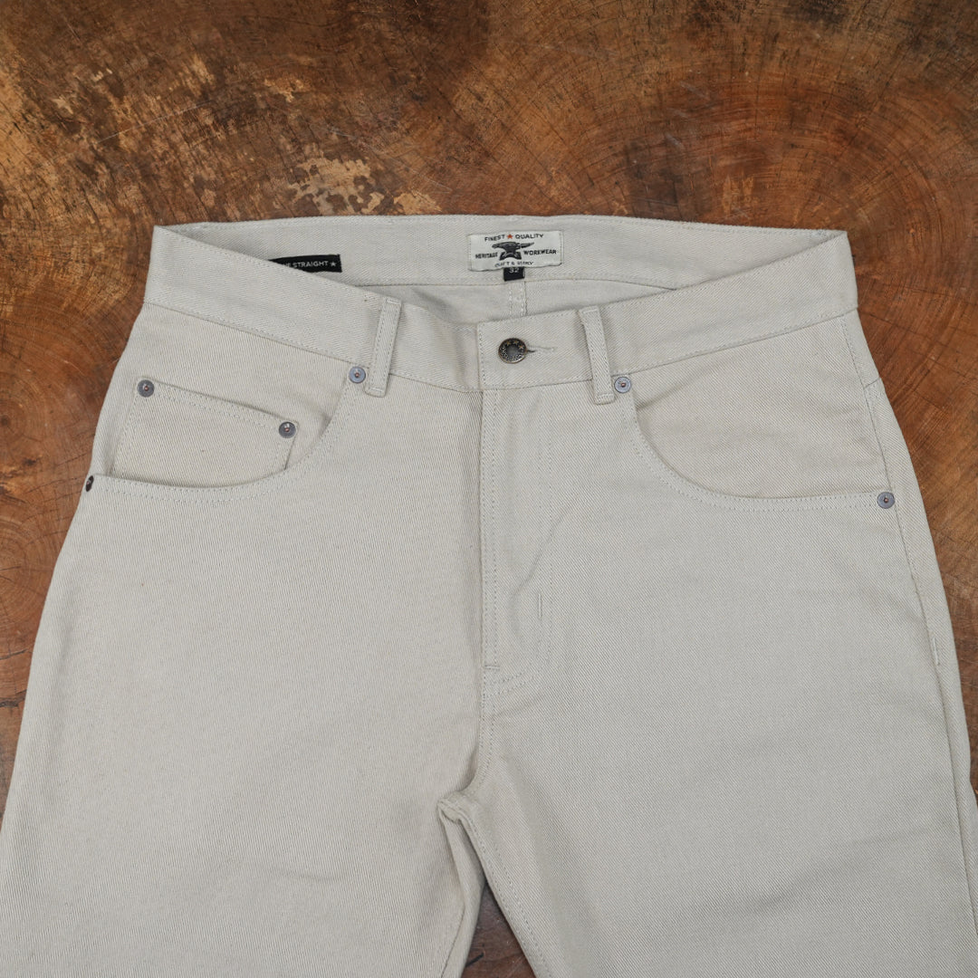 Five Pocket Arctic Wolf 12 Oz Cotton Twill Pants For Men (Slim Straight)