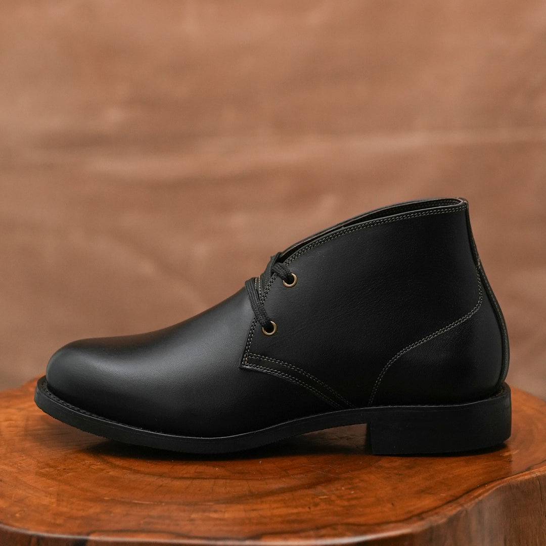 Hampton Desert Boot (Raven Black) Goodyear Welted