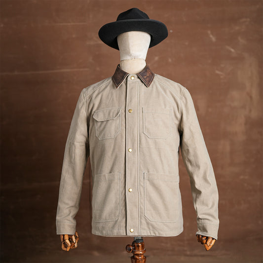 Cabin Jacket Sandstorm 12 Oz Oil Waxed Twill