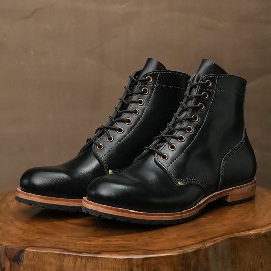 1943 Service Boots 6" (Raven Black) Goodyear Welted