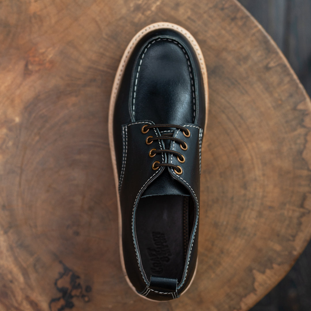 Moc-Toe-Schuhe (Raven Black) Rahmengenäht