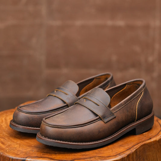 Oslo Penny 2.0 Loafers (Vintage Brown) Goodyear Welted