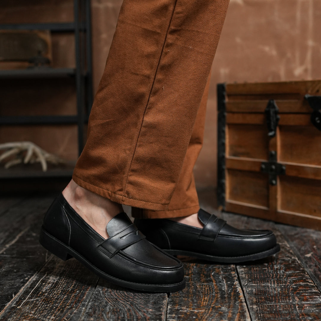 Oslo Penny 2.0 Loafers (Raven Black) Goodyear Welted