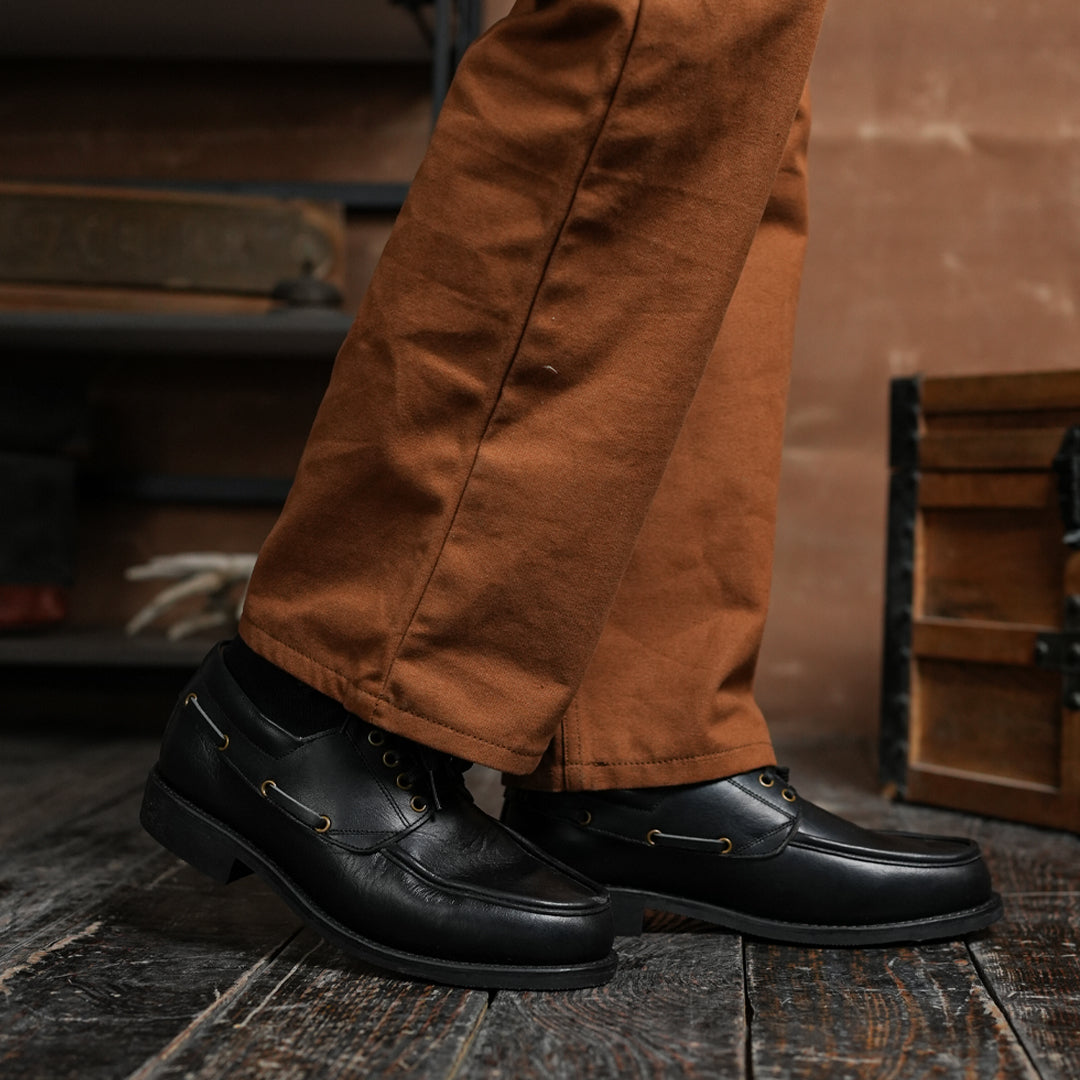 Voyager Boat 2.0 Shoes (Raven Black) Goodyear Welted