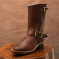 The Foundry Engineer Boots (Russet Waxed Roughout) Goodyear Welted