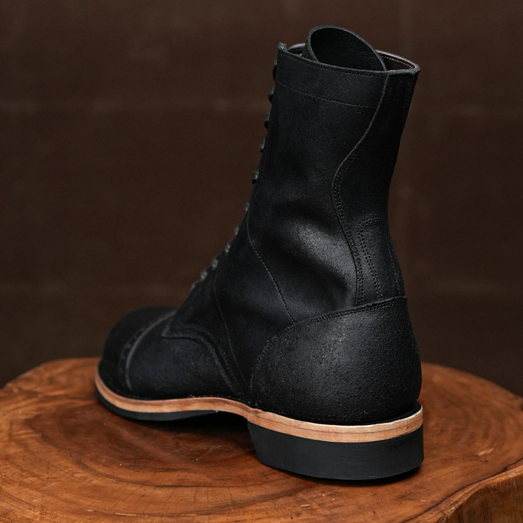 Hell Jumper Boots ( Black Oiled Roughout ) with Trooper Sole