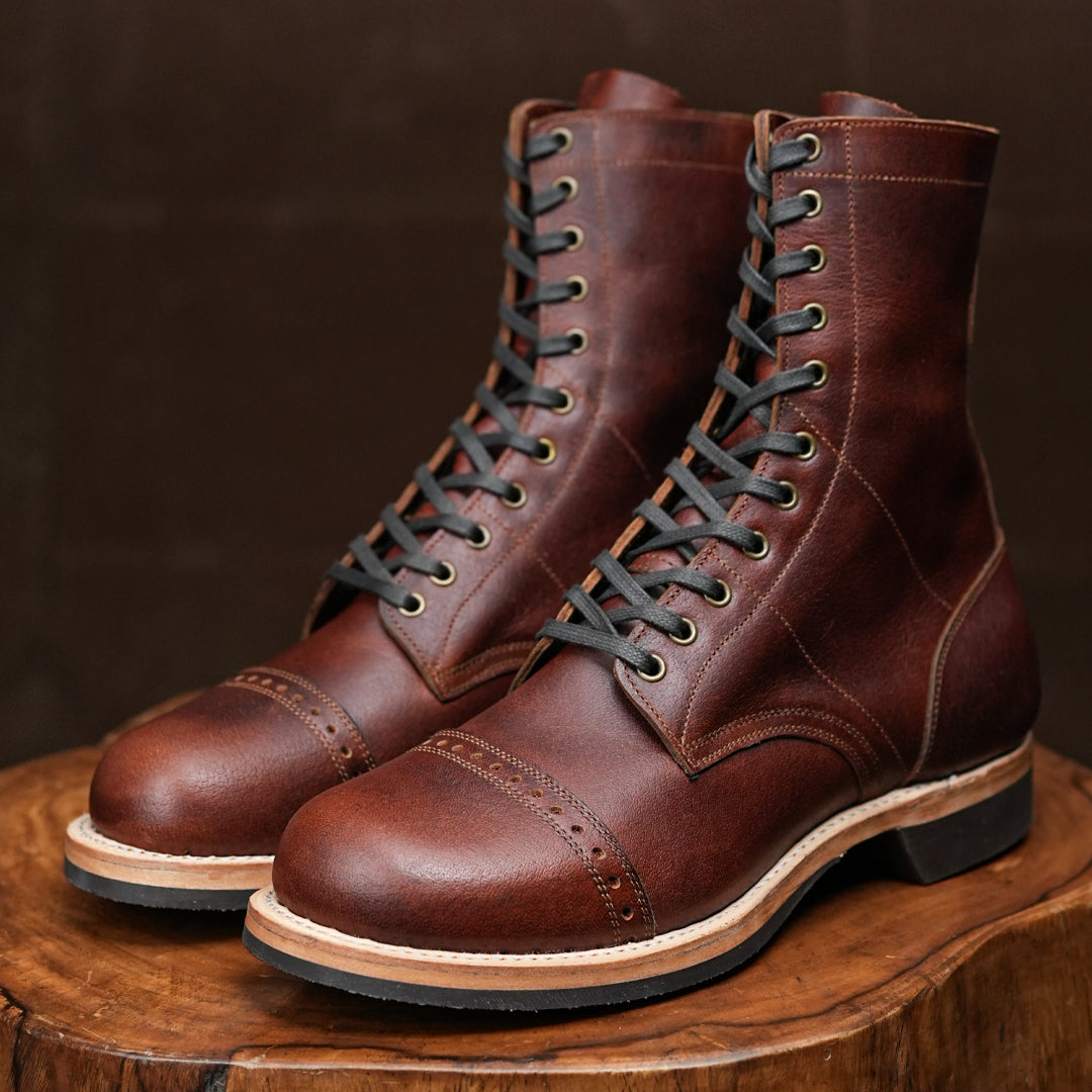 Hell Jumper Boots ( Saddle Tan ) with Trooper Sole