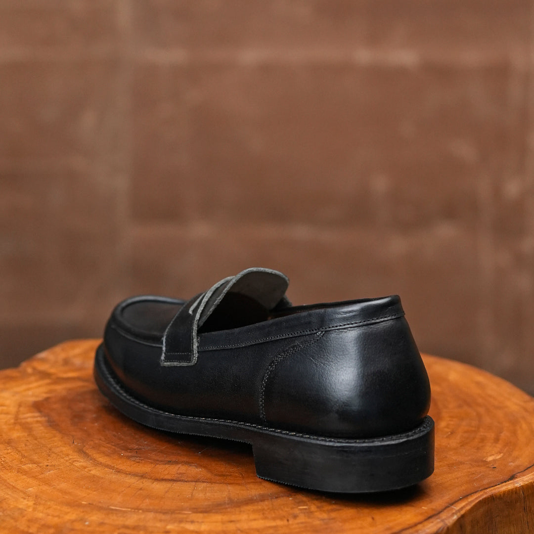 Oslo Penny 2.0 Loafers (Raven Black) Goodyear Welted