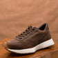Old Skool Retro Leather Sneakers (Vintage Brown With White Sole)