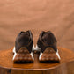 Classic Retro Leather Sneakers (Vintage Brown With White Sole)
