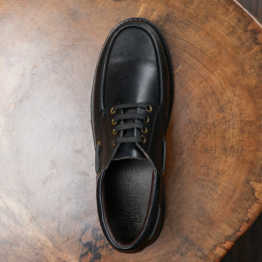 Voyager Boat 2.0 Shoes (Raven Black) Goodyear Welted