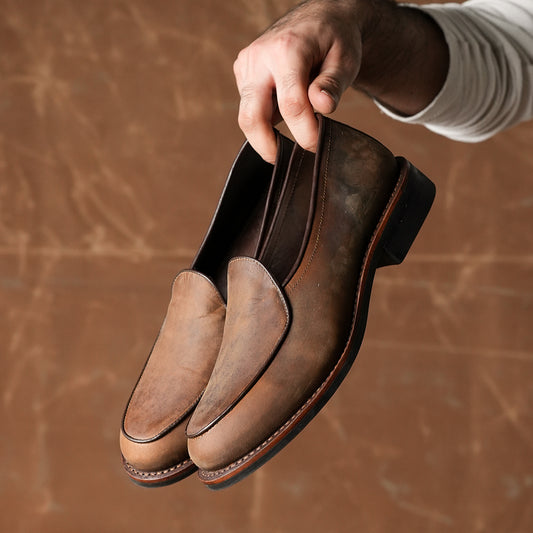 Belgian Loafers (Vintage Brown) Goodyear Welted 006' CRS