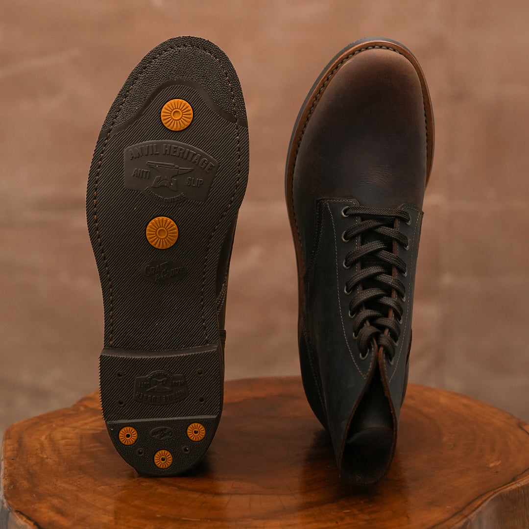 The Craft Boondocker Boots (Vintage Brown) Goodyear Welted