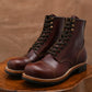 The Brandon Cap Toe Boots (Saddle Tan) (Munson Last - Goodyear Welted)