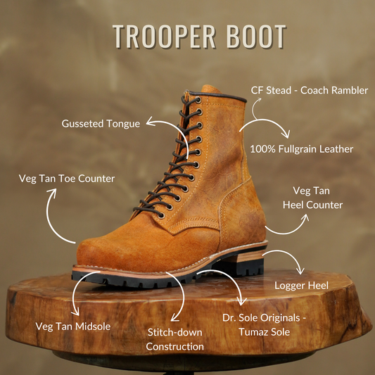 Trooper Boots 8" (CF Stead Coach Rambler)