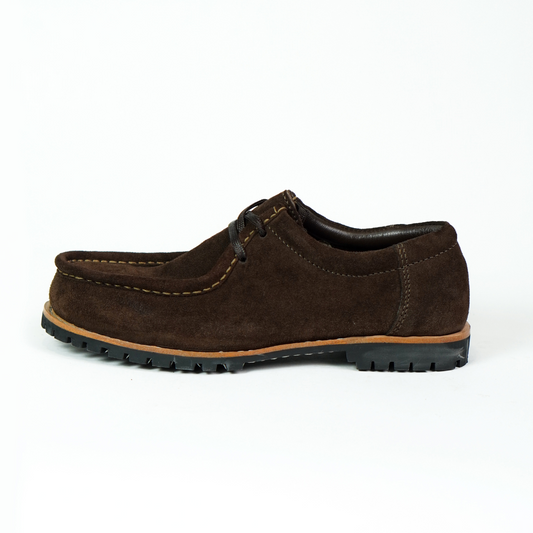 Strider Moc Shoe Suede (Espresso Brown) Goodyear Welted