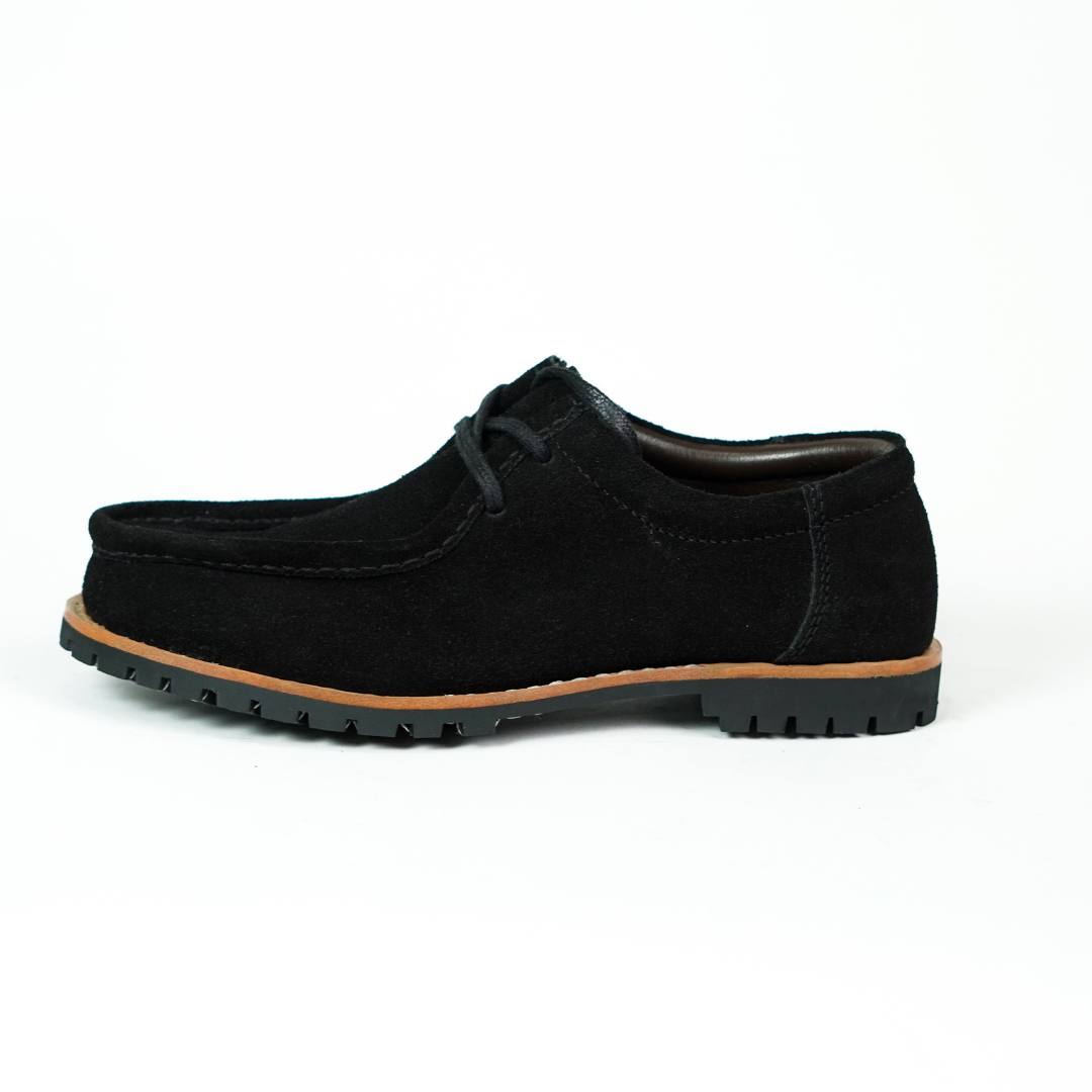 Strider Moc Shoe Suede (Phantom Black) Goodyear Welted