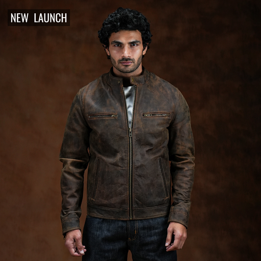 Speed Racer Jacket (Vintage Brown)
