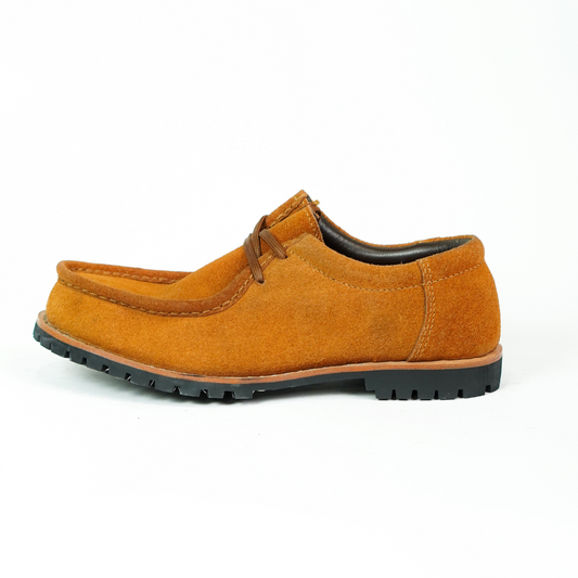 Strider Moc Shoe Suede (Caramel Tan) Goodyear Welted