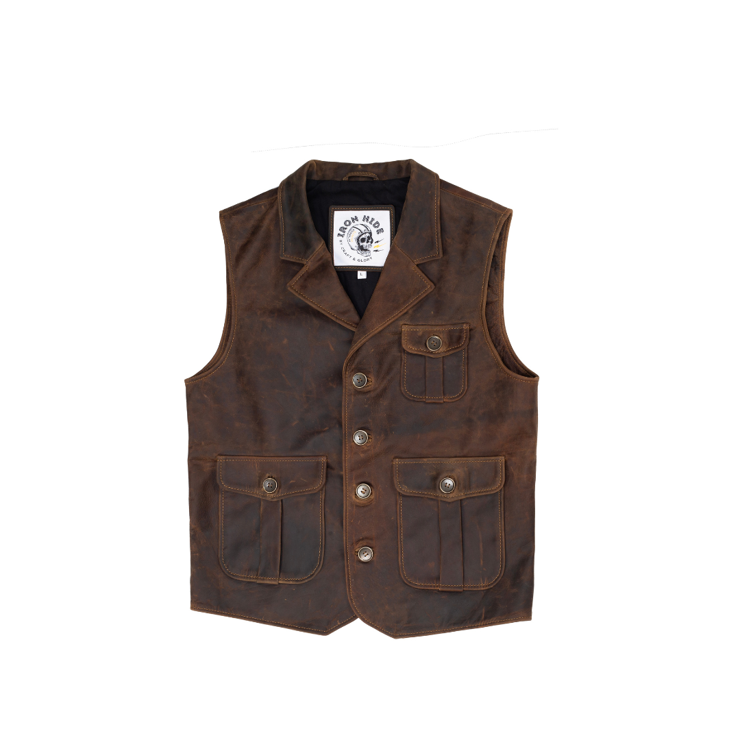 Gentleman’s Vest Jacket (Vintage Brown)