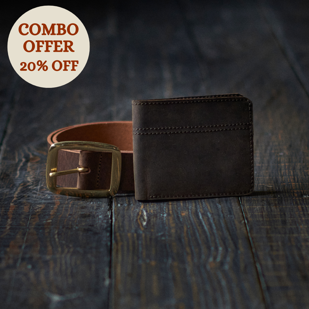 Legacy Belt & Boston Wallet (Vintage Brown)