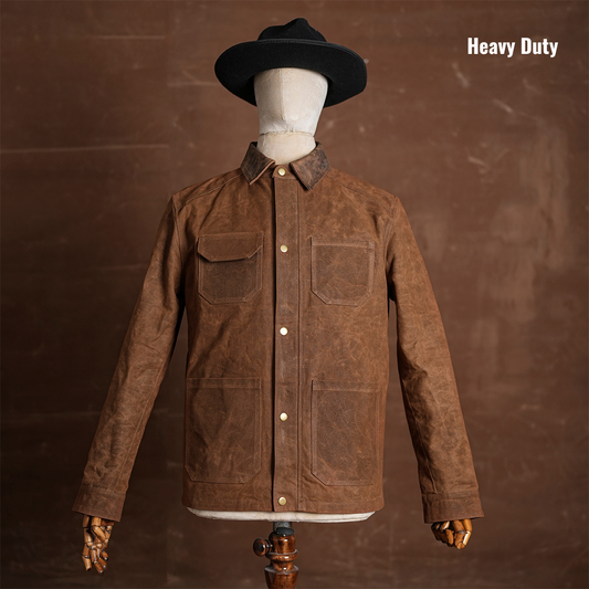 Cabin Jacket Bear Brown 12 Oz Hard Waxed Canvas