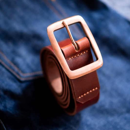 Legacy Belt & Trifold Wallet (Saddle Tan)