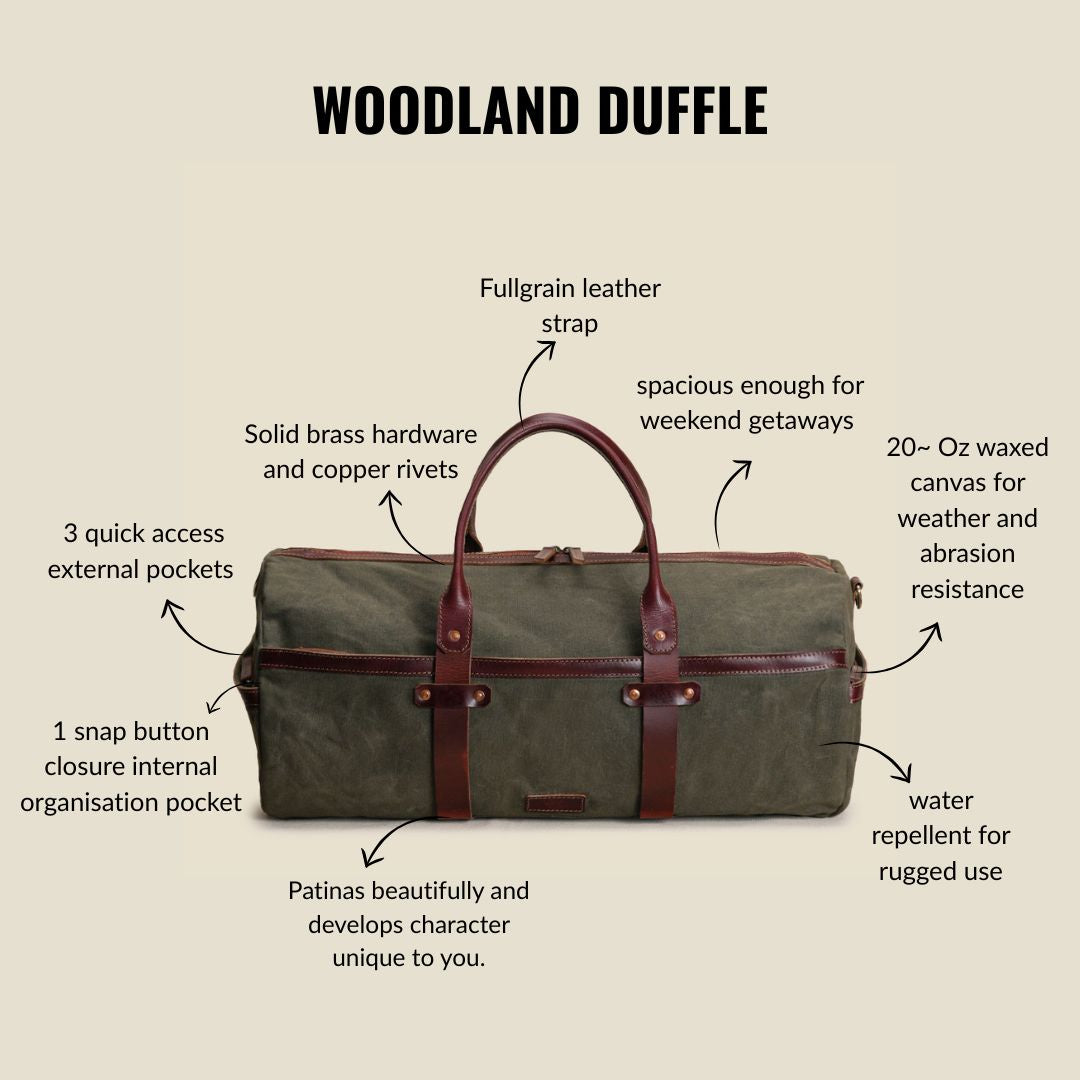 Woodland Duffle ( Forest Green )
