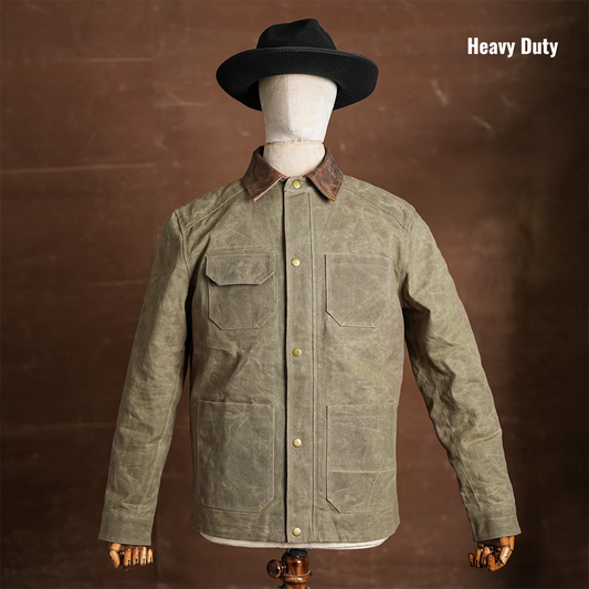 Cabin Jacket Field Tan 12 Oz Hard Waxed Canvas