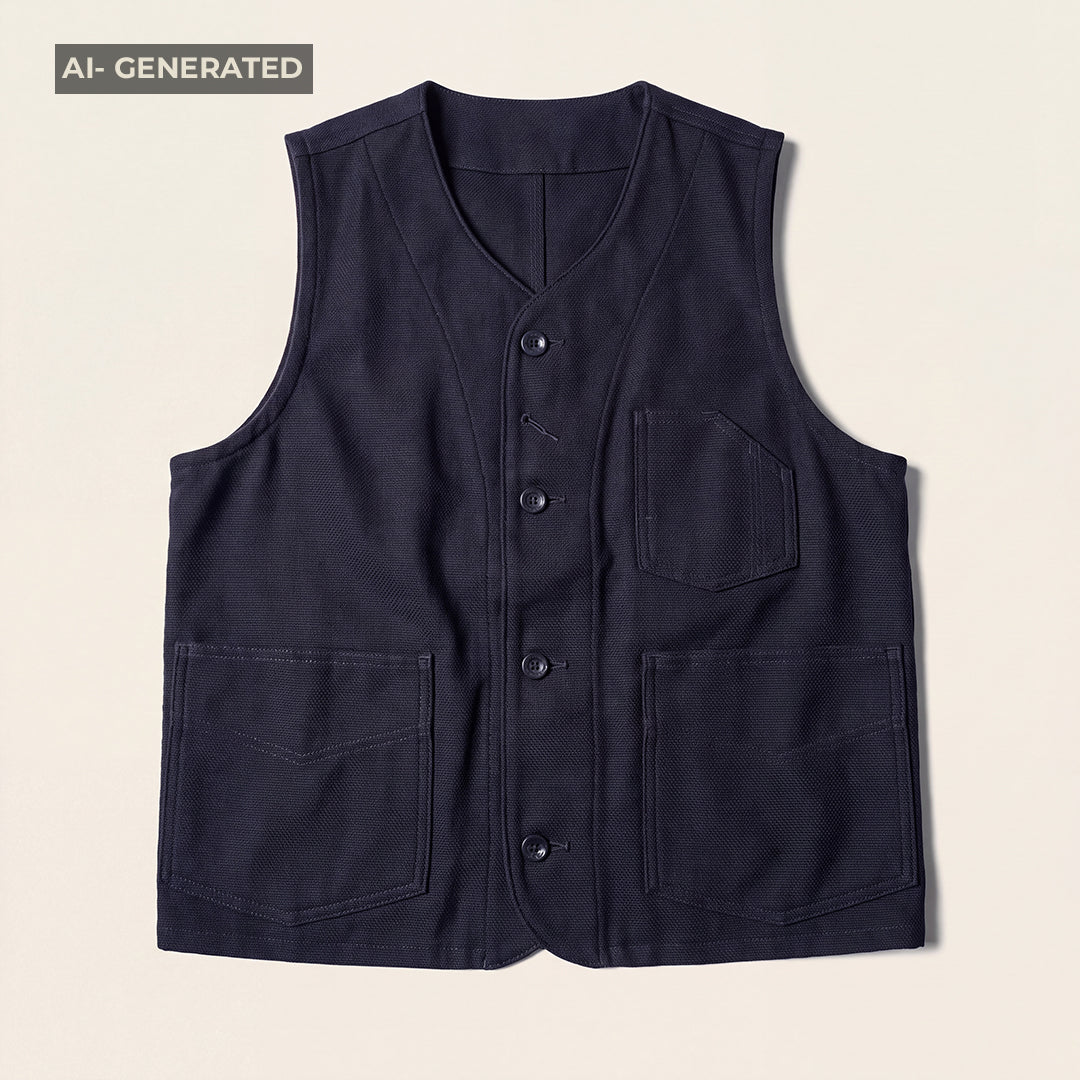 12oz Kuroki Mill Japanese Indigo Sashiko Outer Wear