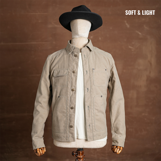 Chore Jacket Sandstorm 12 Oz Oil Waxed Twill