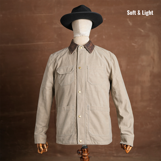 Cabin Jacket Sandstorm 12 Oz Oil Waxed Twill