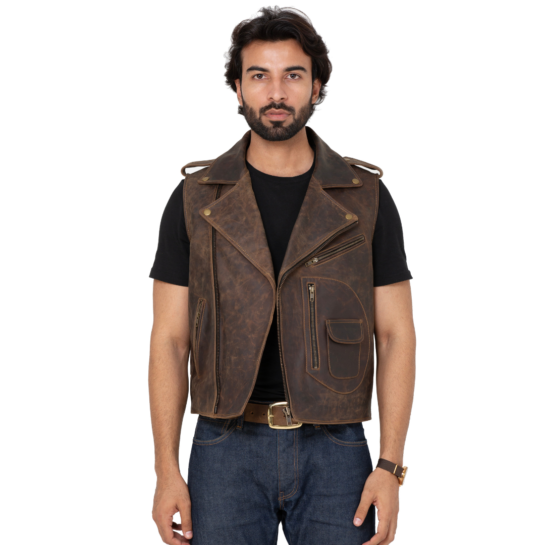 Buco Vest Jacket (Vintage Brown)