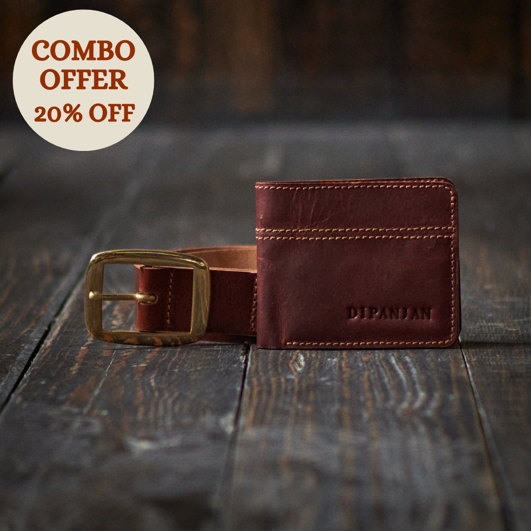 Legacy Belt & Boston Wallet (Saddle Tan)