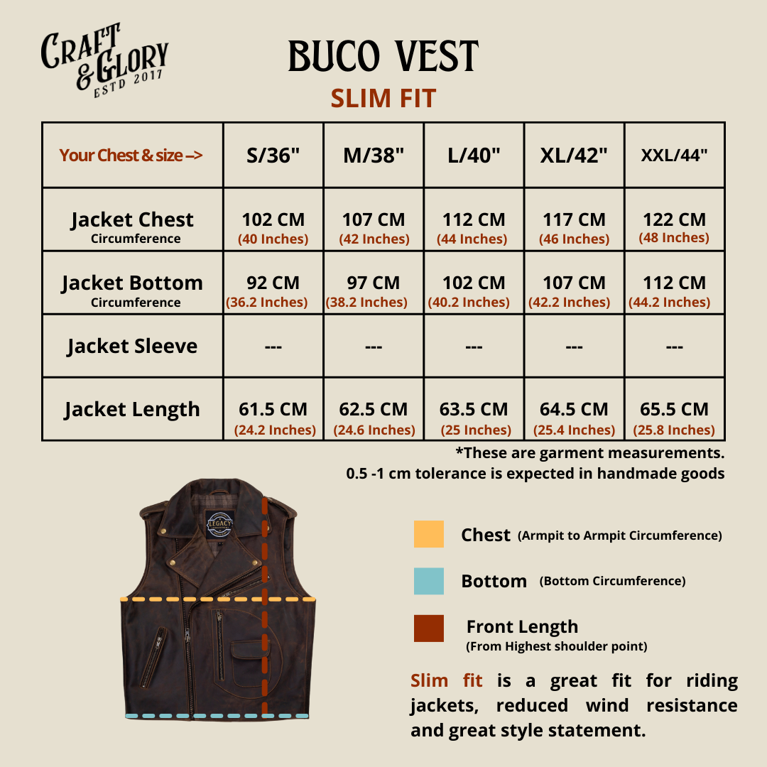 Buco Vest Jacket (Vintage Tan)