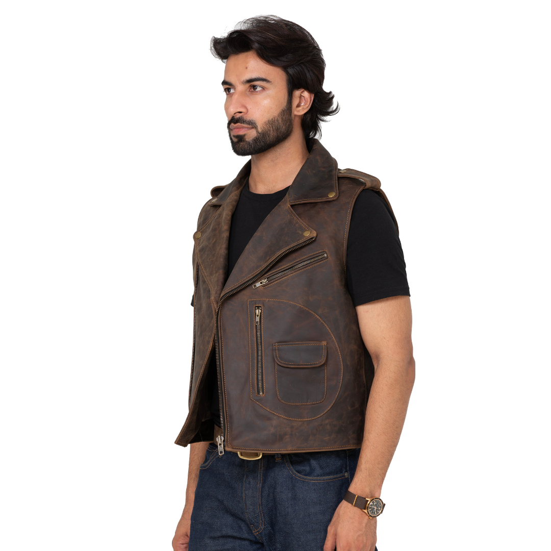 Buco Vest Jacket (Vintage Brown)