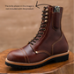 Gurkha Combat Boots 8" (Saddle Tan) Goodyear Welted