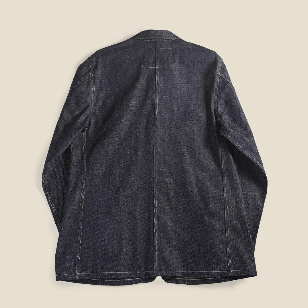 1930 Engineering Coverall Jacket Raw Denim Old Iron Blue