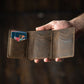 Heritage Belt & Trifold Wallet (Vintage Brown)