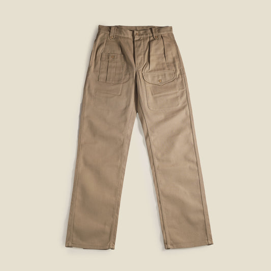 British Battle Trousers Cotton Twill Khaki Drill